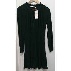 Mng womens small size 4 dark turquoise green dress